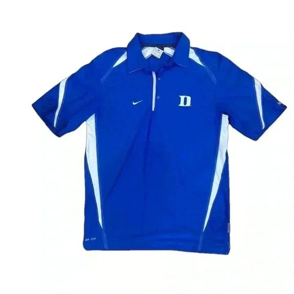 Nike Dri-Fit Polo Duke Blue Devils Embroidered EUC Size Small - Picture 1 of 5